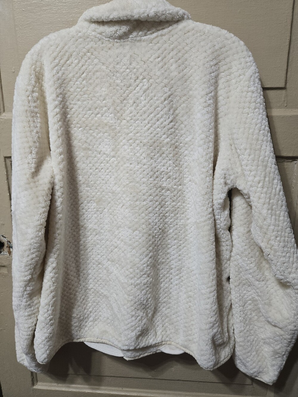 Columbia Fire Side Cream Quarter Zip Sherpa Fleece NWOT - Picture 7 of 7